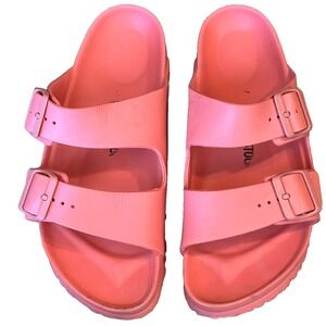 Birkenstock Arizona EVA Slides Sandals Coral Pink Womens 9 EU 40